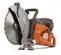 Orange, black and gray HUSQVARNA Cut-Off Saw, 16 ft., Gas Powered