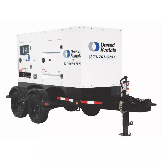 White 100kW Towable Diesel Generator