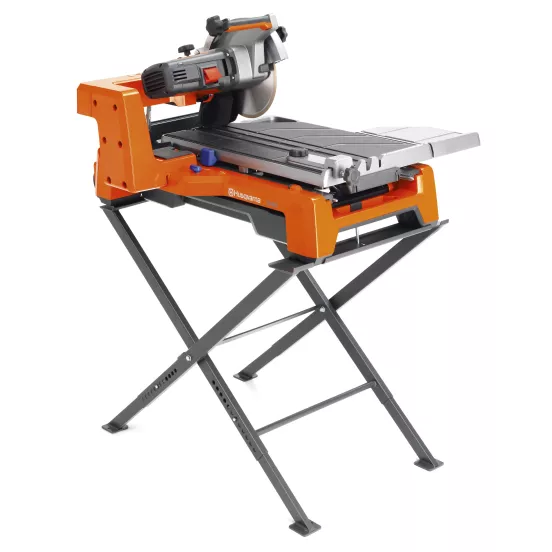 Orange and gray Husqvarna 10 inch electric tile saw