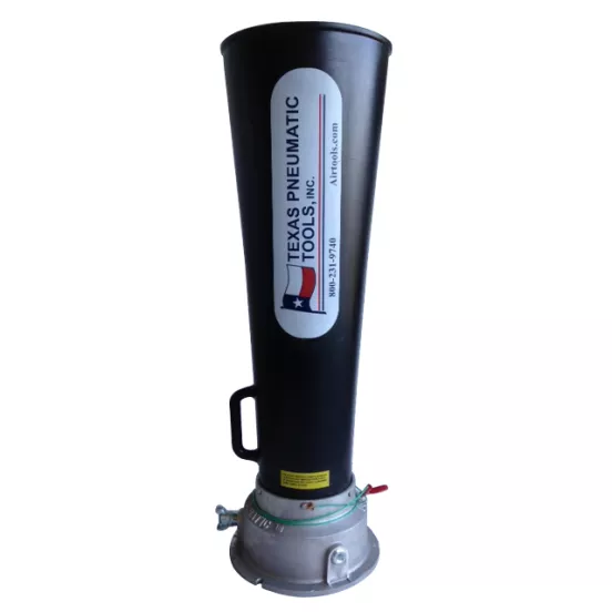 Black and Silver Texas Pneumatic 8 inch venturi air horn